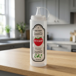 Проѕирно шише за кечап со печатена етикета 700 ml