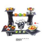 Постојка за бифе со повеќе нивоа – XL, 28×28×47 см