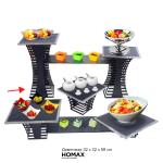 Постојка за бифе со повеќе нивоа – XXL, 32×32×58 см