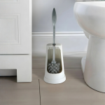 Висок држач за WC четка – бел PVC