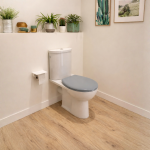 Капак за WC школка – сив, минималистички