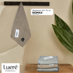 Пешкир Luere вафел плетенка - кафеаво, 35×75 см