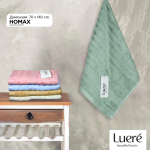 Пешкир Luere - маслинесто зелен, 70×140 см