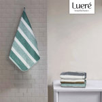 Пешкир за раце Luere со зелени пруги 35×75 см