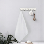 Пешкир Luere со вафел текстура – бела, 70×150 см