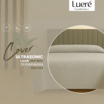 Прошиена прекривка Ultrasonic 160×240 см – светло крем-сива