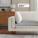 Мека навлака за седиште на кауч – сиво-сина, 208×67 см