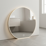 LED бањско огледало, кружно – 50×60 см