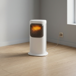Електричен радијатор кула со ефект на пламен – 1800W, бел