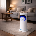 Електричен радијатор кула со дигитален приказ – 1800W, бел