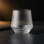 Сет високи чаши со текстура – проѕирни, 370 ml, 6 парчиња